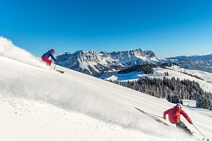 Skifahren Piste Wilder Kaiser
